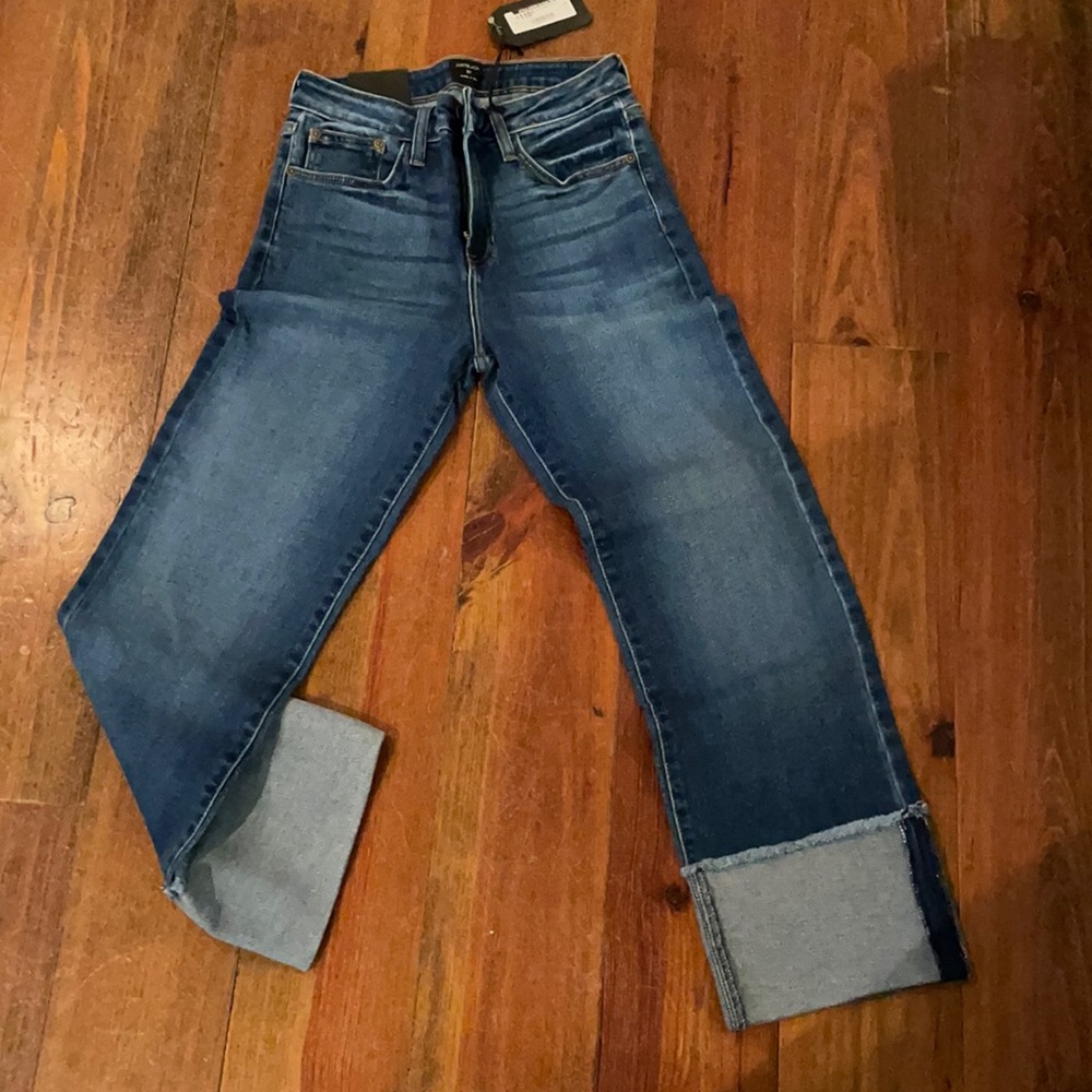 NWT High waisted JustBlack Denim straight leg